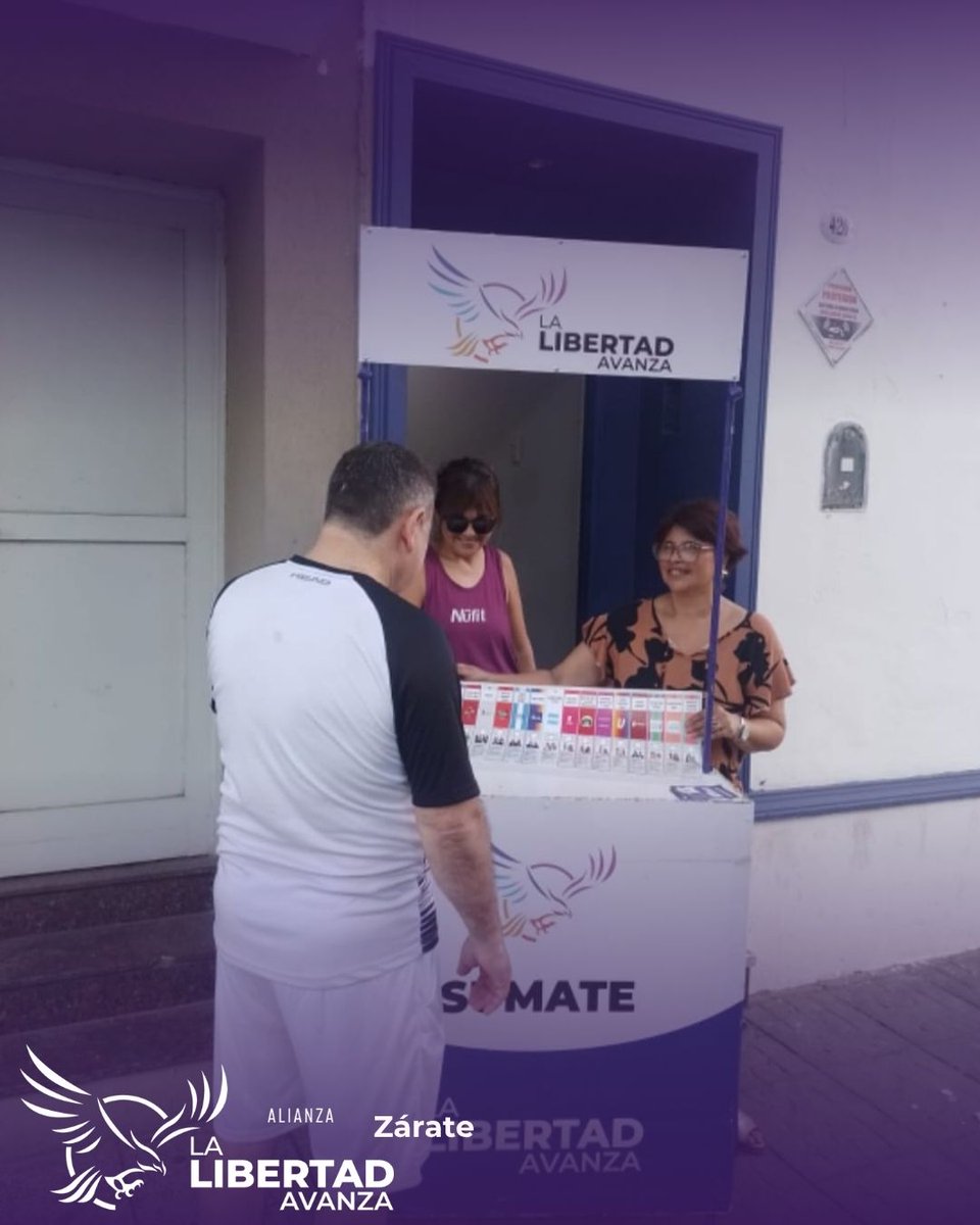 En #Zárate seguimos explicando a los vecinos cómo votar con la Boleta Única en Papel. Es nuestro deber cívico y político #LaLibertadAvanza