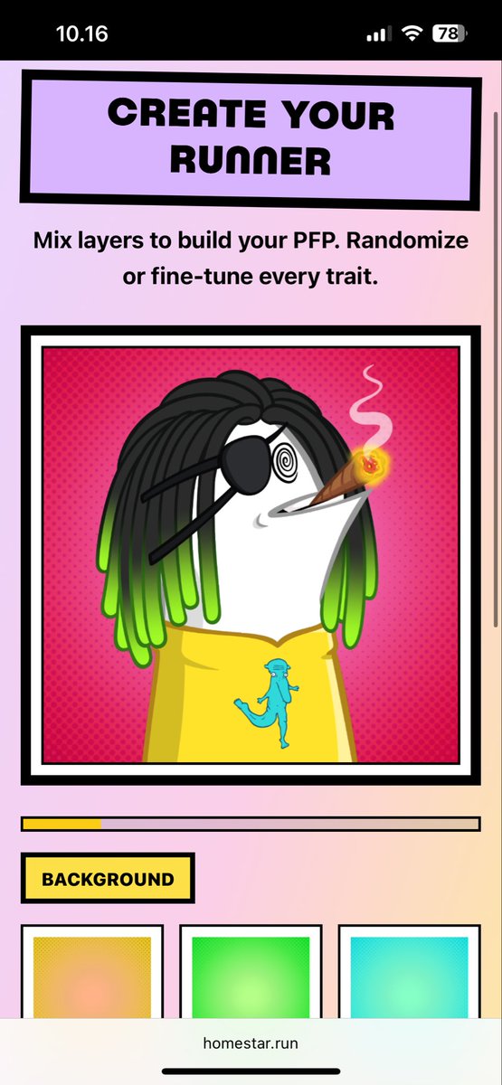 For everyone who hasn’t changed their PFP yet, you can now create your own custom $Runner PFP at 

homestar.run 🔥

The site looks amazing, and if you haven’t read the full $Runner lore yet, this is your chance to dive in and really understand why this project hits