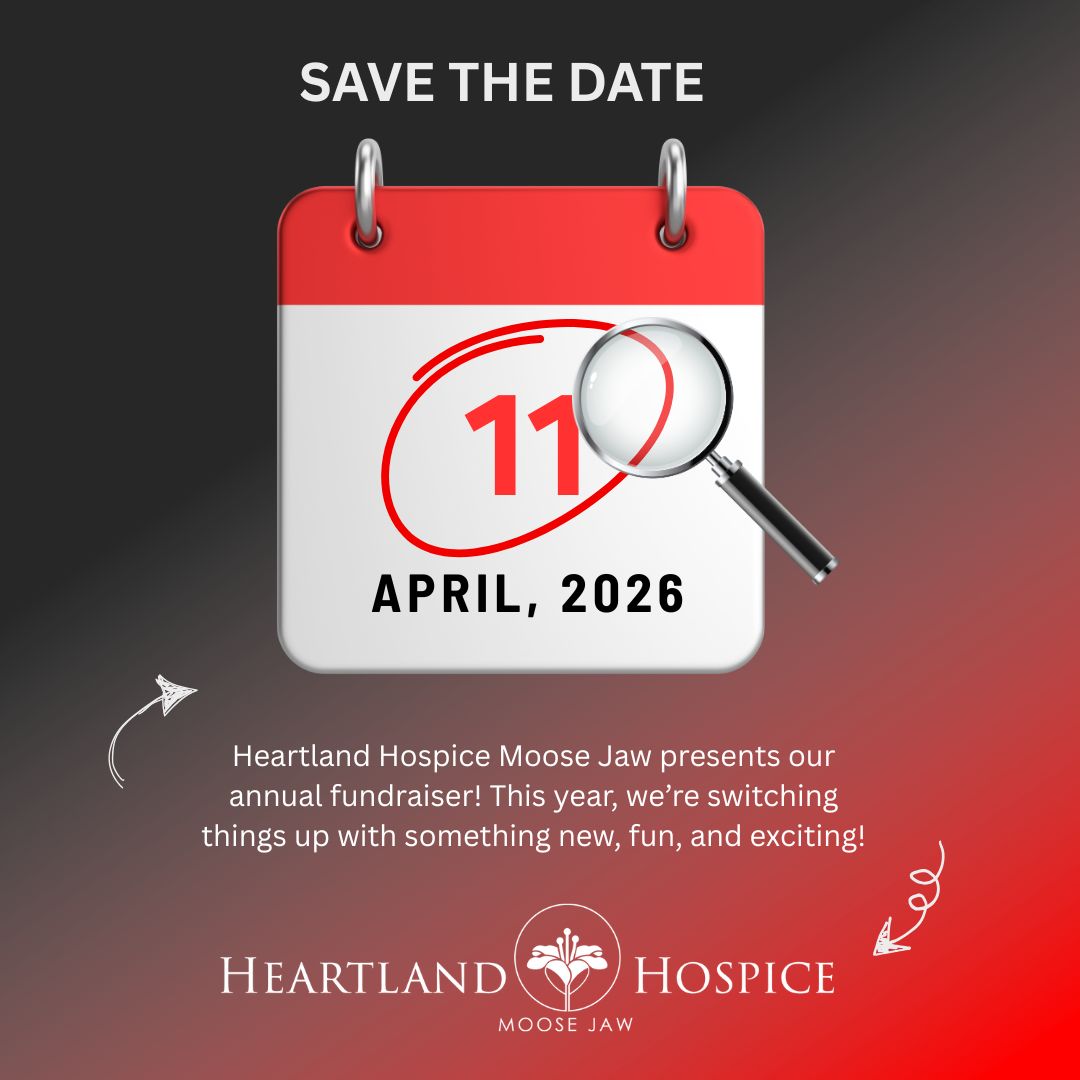 📅 April 11, 2026 — Save the Date!

Heartland Hospice Moose Jaw’s annual fundraiser is back with something fun and exciting! 💜🌿

Details coming soon — you won’t want to miss it!