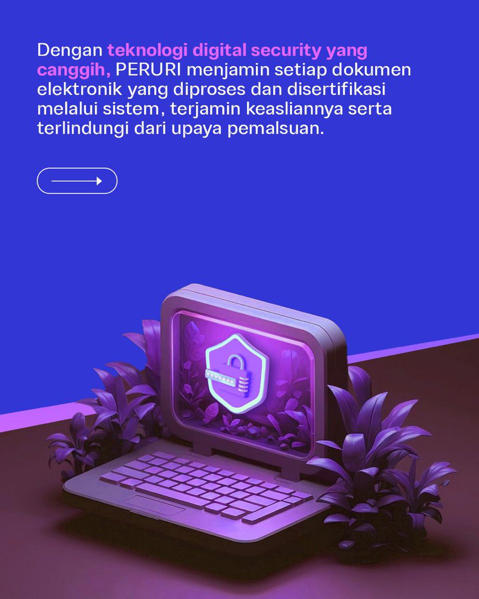 riereyey's tweet photo. Keamanan digital adalah kewajiban. PERURI memastikan setiap dokumen elektronik tetap asli, sah, dan terlindungi.

#PerusahaanTeknologiHighSecurity #InnovationforASovereignFuture #KemajuanBerdaulat #InovasiKeamananTinggi #PeruriGovTechIndonesia #TrusteeOfSovereignty https://t.co/LMOxQvrGrE