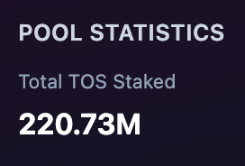 TokenOS_AI's tweet image. More than 22% of the total supply of $TOS is now long-term staked on TokenOS.ai! #Bullish
$TOS CA: HmjCoarLh5duURfJ333DwfFiPyTCgFT35pRSAoP8pump