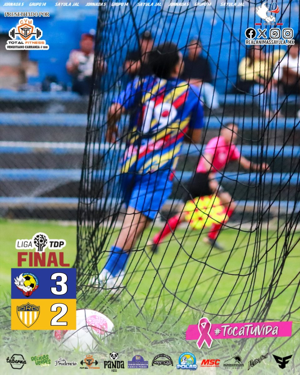 ¡𝙂𝙖𝙣𝙤 𝙎𝘼𝙔𝙐𝙇𝘼! 🔥👻

⚽ Aaron Alvarado 
⚽ Miguel Alvarado 
⚽ Victor López 

#AnimasSayula #10aniversario #LigaTDP

Presentado por: TOTAL Fitness Sayula