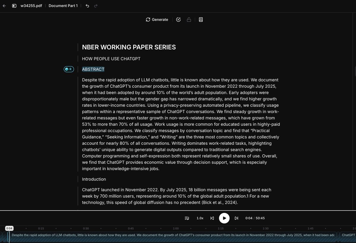_divija_'s tweet image. pro tip: upload research papers to @elevenlabsio and it converts them to audio so you can listen while you go on a long walk🎧👟

let's clear this never ending reading list 📜