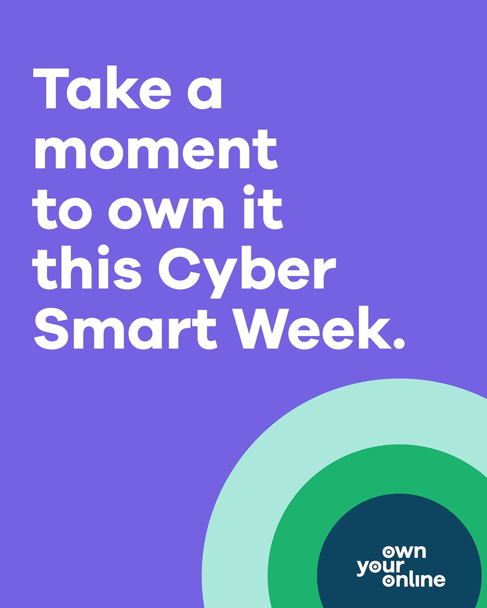 PHFScience's tweet image. Take a moment to own it! This Cyber Smart Week PHF Science is supporting @OwnYourOnline by encouraging you to help put a stop to scammers. Start by updating your bank, email and social media accounts with long, strong and unique passwords and turning on two-factor authentication.