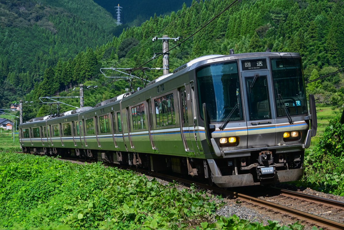2025/10/06
臨回9875M 223系2000番台 V15編成
後藤入場回送

JR西日本管内一と言っても過言ではない秘境駅布原を越え数々の名撮影地を抜け、日本海側へ向かいました。