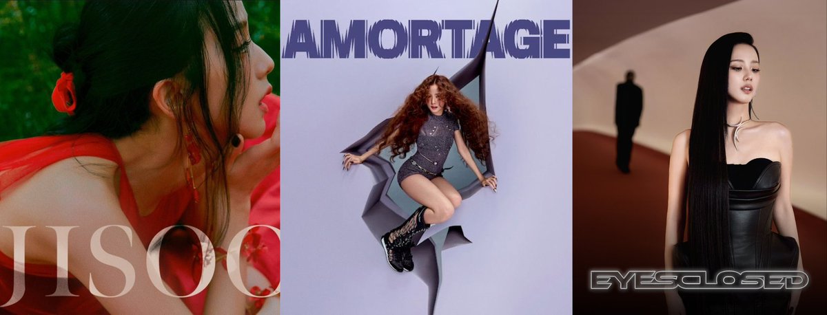 #JISOO solo era: 

       ME                   AMORTAGE          EYESCLOSED