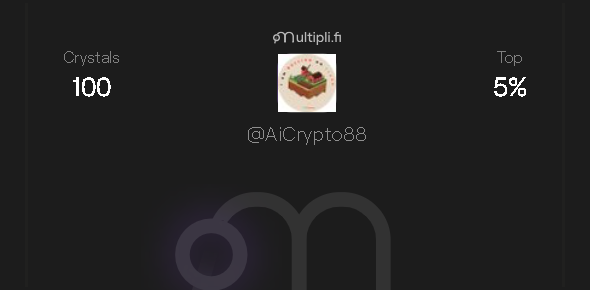AiCrypto88's tweet photo. Get Crystal from Multipli &amp; Worth $33  
Follow : @multiplifi
Go to : https://t.co/mdPLgiF7Ji. 
Connect wallet &amp; X account. Claim 100 Crystals Instant  100 Crystals secured, just connect Twitter &amp; Follow. - Earn more weekly by yapping about
@multiplifi
#DeFi #MultipliFi https://t.co/asqwNDZaLA