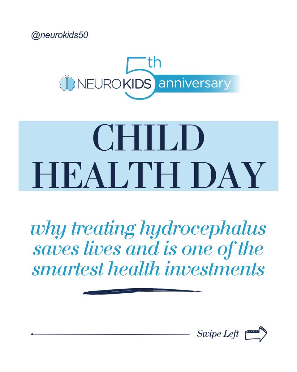 NeuroKids50's tweet image. Treating hydrocephalus is one of the most cost-effective health investments worldwide. In Africa, just one year of care can create up to $56B in benefits for families &amp;amp; communities. Learn more: bit.ly/warfresearch
#ChildHealthDay #GlobalHealth