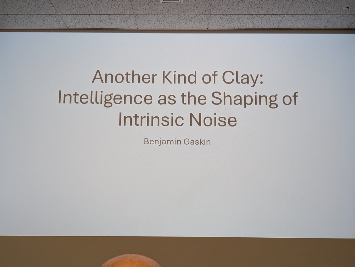 HirokiSayama's tweet image. Benjamin Gaskin discusses intelligence as a symbolic-dynamical constraint
Nice to see reference to Howard Pattee's work
#ALIFE2025 #TONAL2025
@ALifeConf