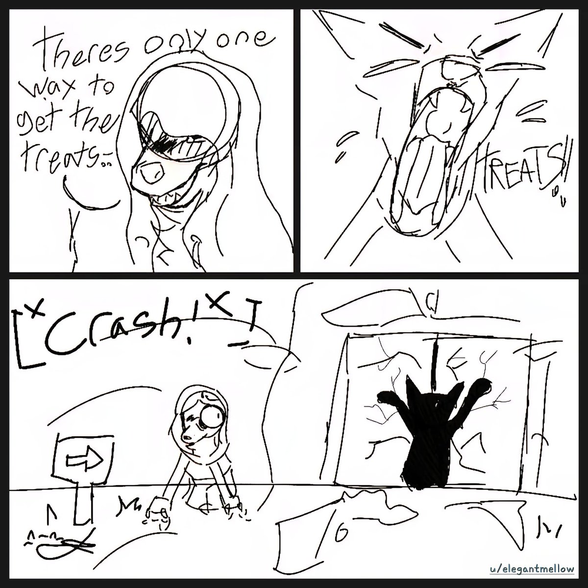 Silly little comic I got from Reddit of my husky Mia