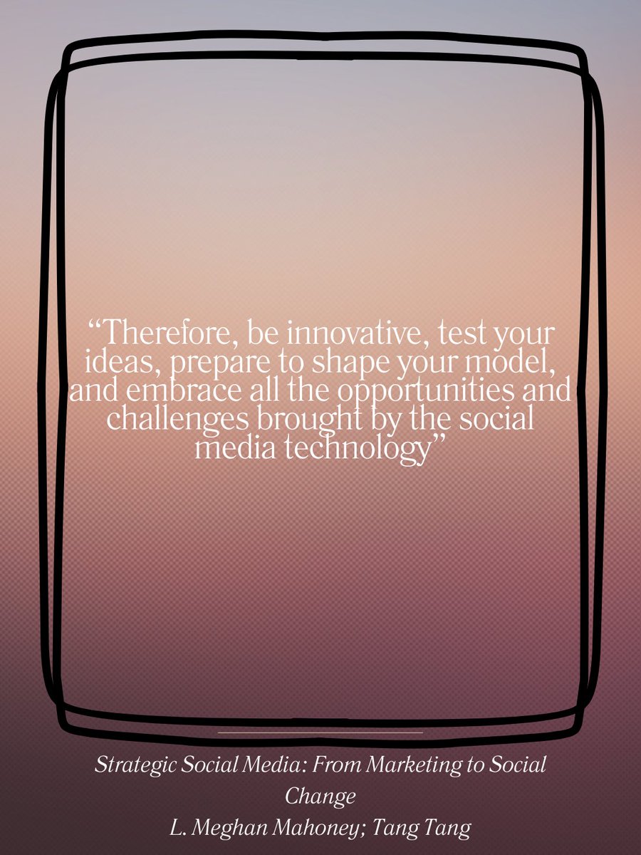 More knowledge from the textbook this week. #snhusmm #socialmedia #creativity #businessmodel