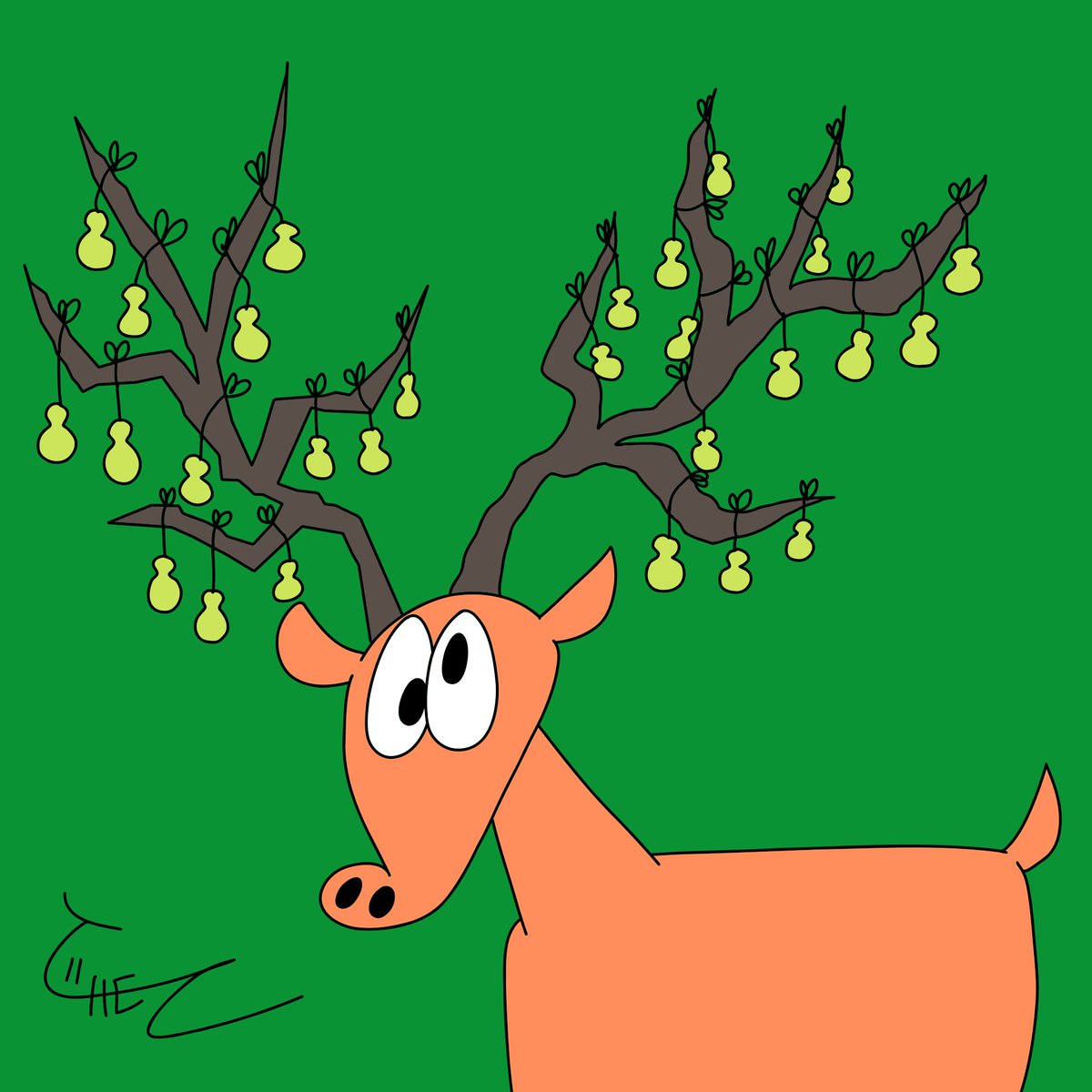 ChezBoy2000's tweet image. Cheztober 2025 #5: Deer 🦌 

#ChezToons #HunterFenton #Inktober #Inktober2025 #Cheztober #Inktober52