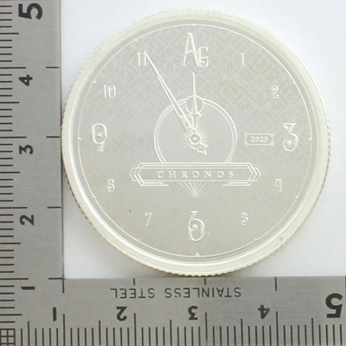 tiara_int's tweet image. 《🇳🇺ニウエ　2023年　2ドル銀貨　クロノスの時計🕙》

造幣都市：ブラチスラヴァ(*スロヴァキア)
造幣数：100,000枚

金　性：Silver999
重　量：31.1g
サイズ：38mm

#時計 
#chronos