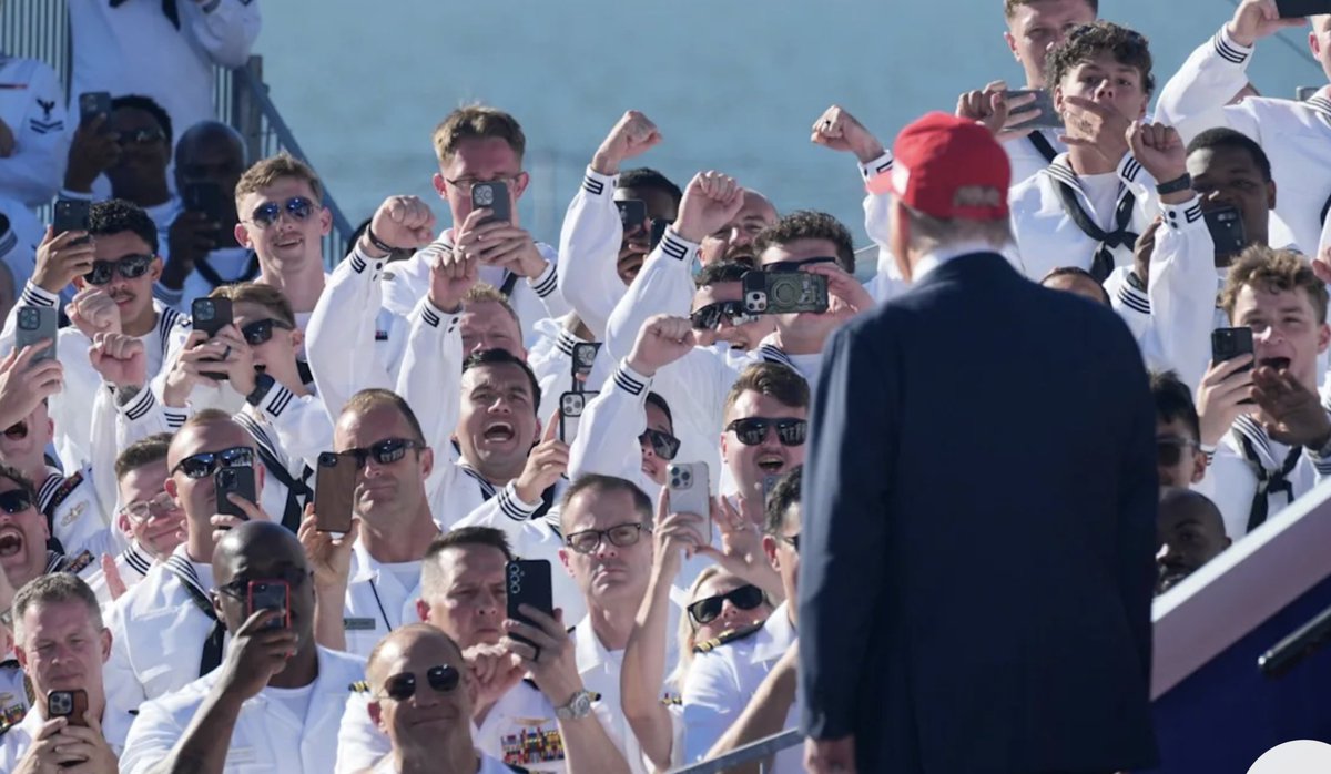 NJGuitarBoy's tweet photo. @WhiteHouse I  once wrote a piece about how the military produces racists and bigots.  If looking at this photo doesn't make you weep for our future, you might  be one. https://t.co/E5EBE3Q0fC