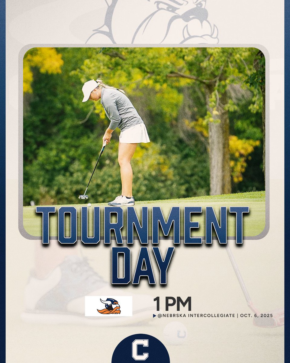 Concordia Bulldogs (@cunebulldogs) on Twitter photo ⛳️ TOURNAMENT DAY! ⛳️
<a href="/CUNEBulldogGolf/">CUNE Bulldog Golf ⛳️</a> @ Nebraska Intercollegiate
🕐 1 PM
📍Fremont GC (Fremont, NE)
📊 nebgolf.org/nebraska-inter…
GGID: NEBINCOL25 ⛳️ TOURNAMENT DAY! ⛳️
<a href="/CUNEBulldogGolf/">CUNE Bulldog Golf ⛳️</a> @ Nebraska Intercollegiate
🕐 1 PM
📍Fremont GC (Fremont, NE)
📊 nebgolf.org/nebraska-inter…
GGID: NEBINCOL25