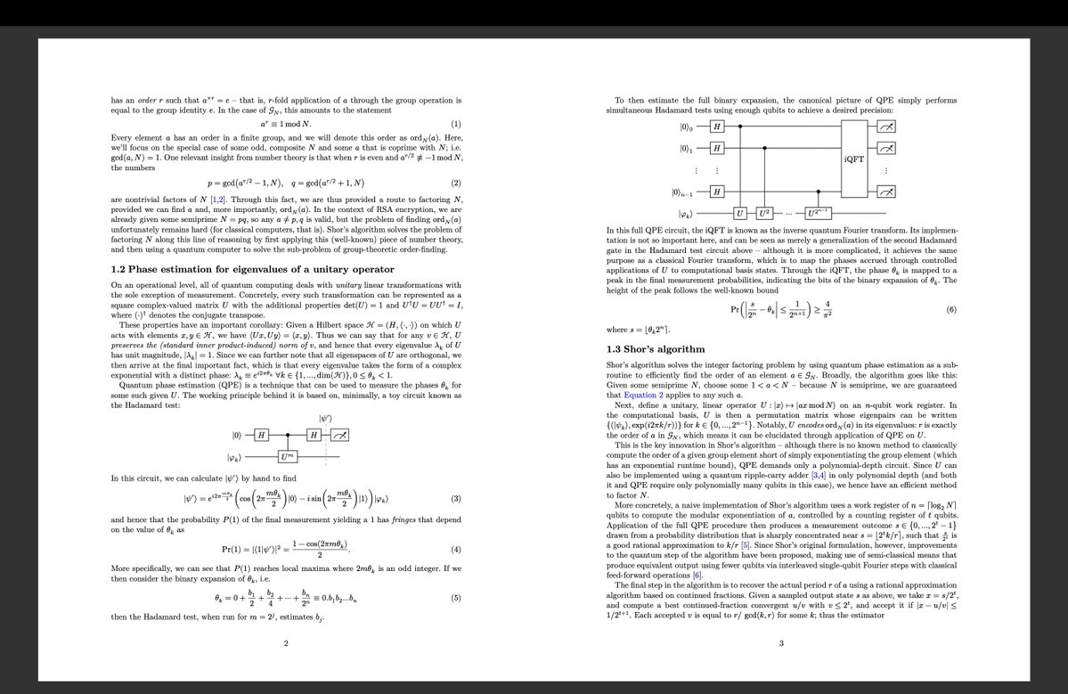 qBitTensorLabs's tweet image. Subnet 63: Quantum Innovate

Challenge III (Coming soon)
Shor’s algorithm is one of the most important breakthroughs in quantum computing. It demonstrated, for the first time, that a quantum computer can solve a problem exponentially faster than any known classical algorithm;…