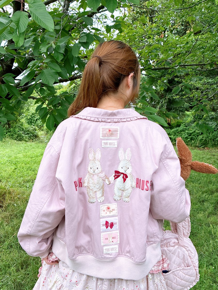 ✨ピンクハウス✨PINKHOUSE✨レザーブルゾン✨ヴィンテージ✨美品✨ 美品 ヴィンテージ PINK HOUSE ピンクハウス テディベア