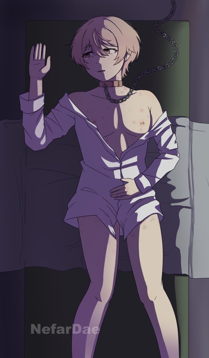 CW: Implied abuse and non-con  

I missed my yandere AU and I wanted to draw something like this long ago...  

This is 🌟 after being recently kidnapped... he will have a very hard time getting used to📷