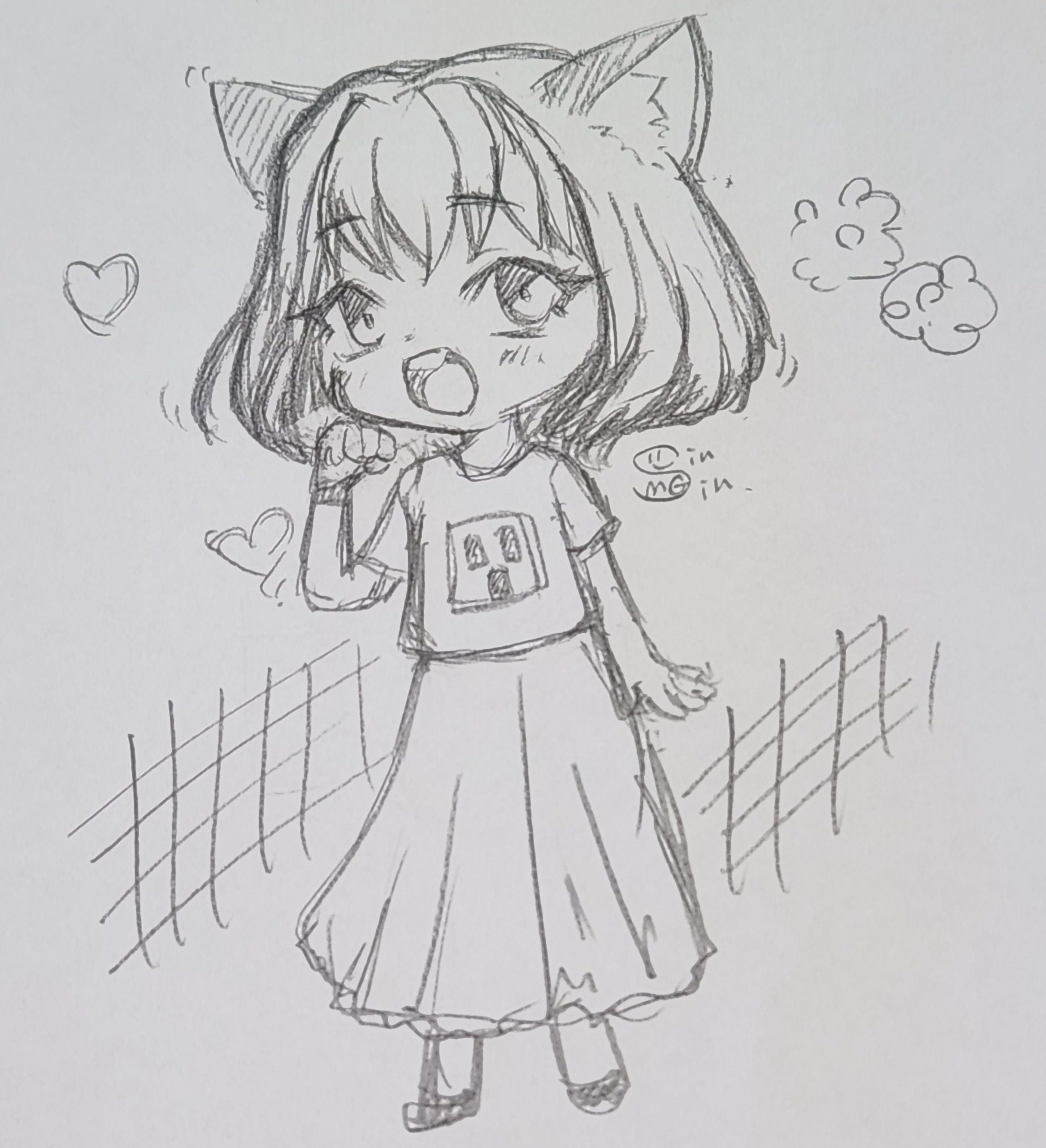 たんちゃん ペアキャラ 手描き イラスト リクエスト たんちゃん様専用