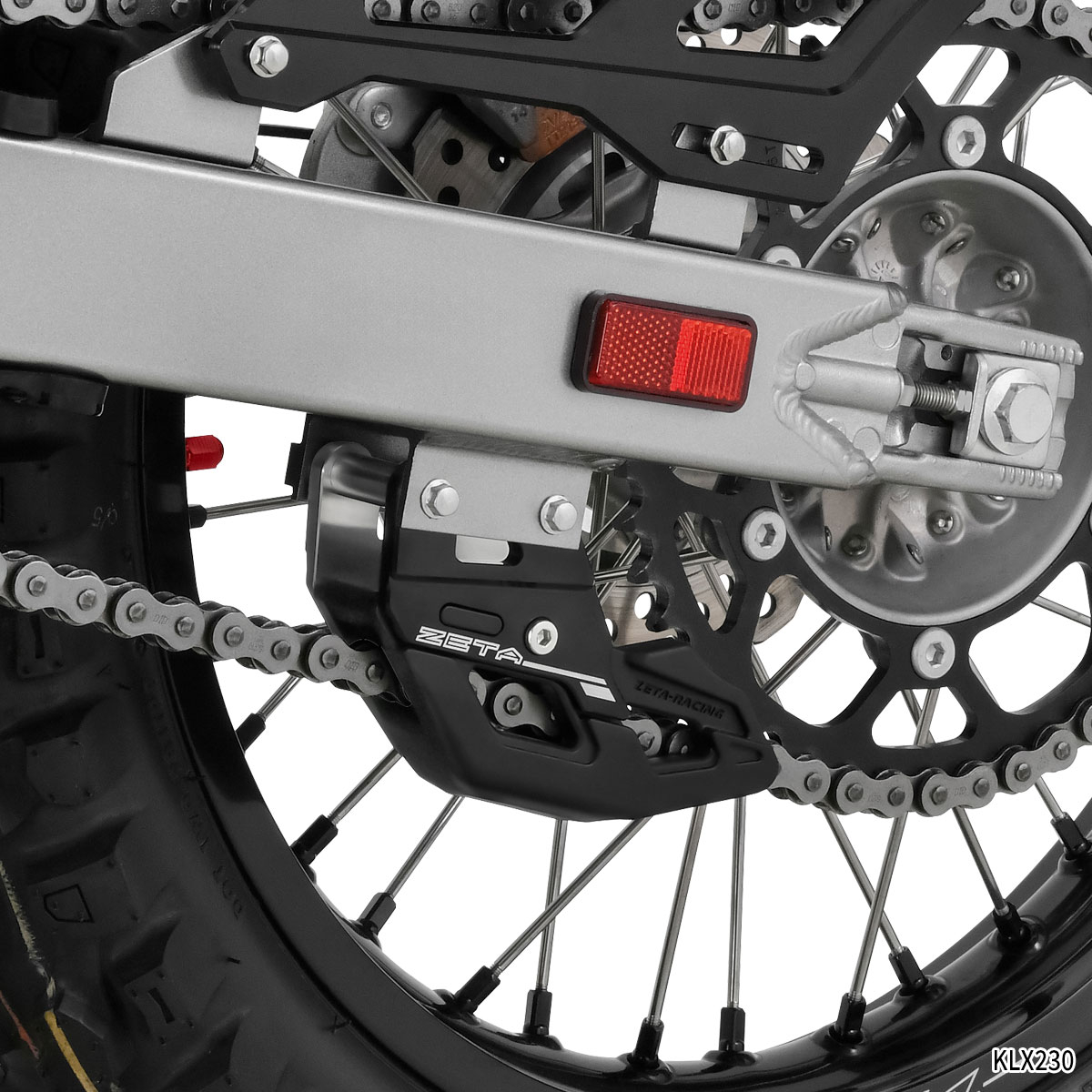 ZETA RACING チェーンガイド KLX230'25-、KLX230SHERPA'25-用 耐摩耗性