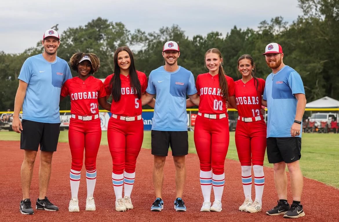 Two big wins this weekend! Headed to the State Championship!!❤️💙

Game 1: Tuesday at 6pm at Home
Game 2: Thursday at 6pm at Parklane
If necessary Game 3: Saturday at 6pm at Home
<a href="/SCACougarSports/">Simpson Athletics</a> <a href="/MGCCCSoftball/">MGCCC Softball</a>