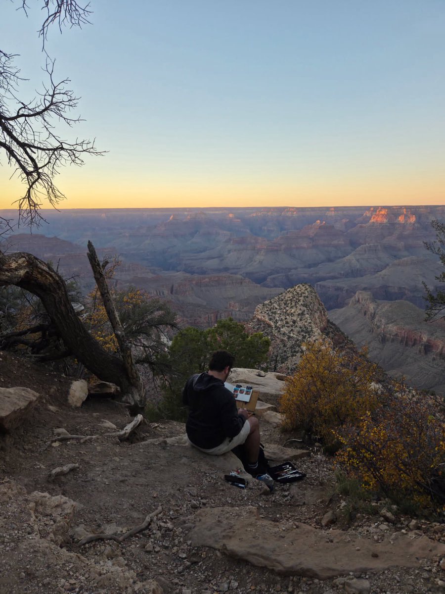 why are you sitting at the bar on your laptop editing a json config, when you could be painting the sunset over the grand canyon?