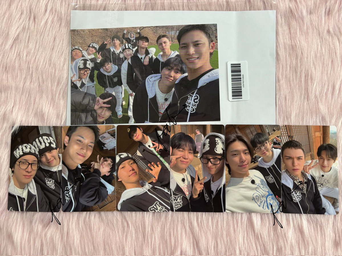 NANA BNB vod gift
—950 set
—payo

☆ on hand
☆ j&amp;t | cdo, min.

t. wts lfb seventeen svt scoups joshua jun hoshi wonwoo woozi the8 minghao mingyu dk seungkwan vernon dino unit woncheol gyushua #fabentables