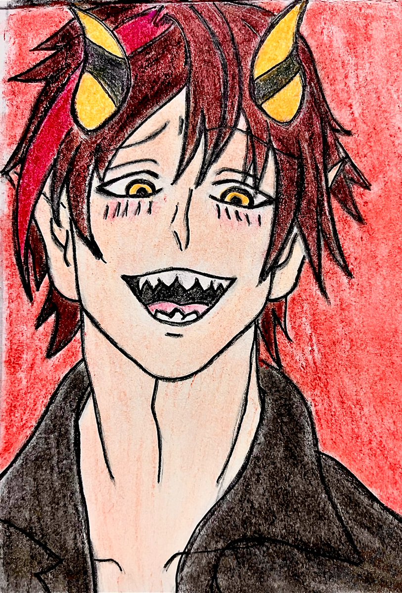 Tohru_marlen's tweet image. #daemon #Inktober2025 #inktoberday4