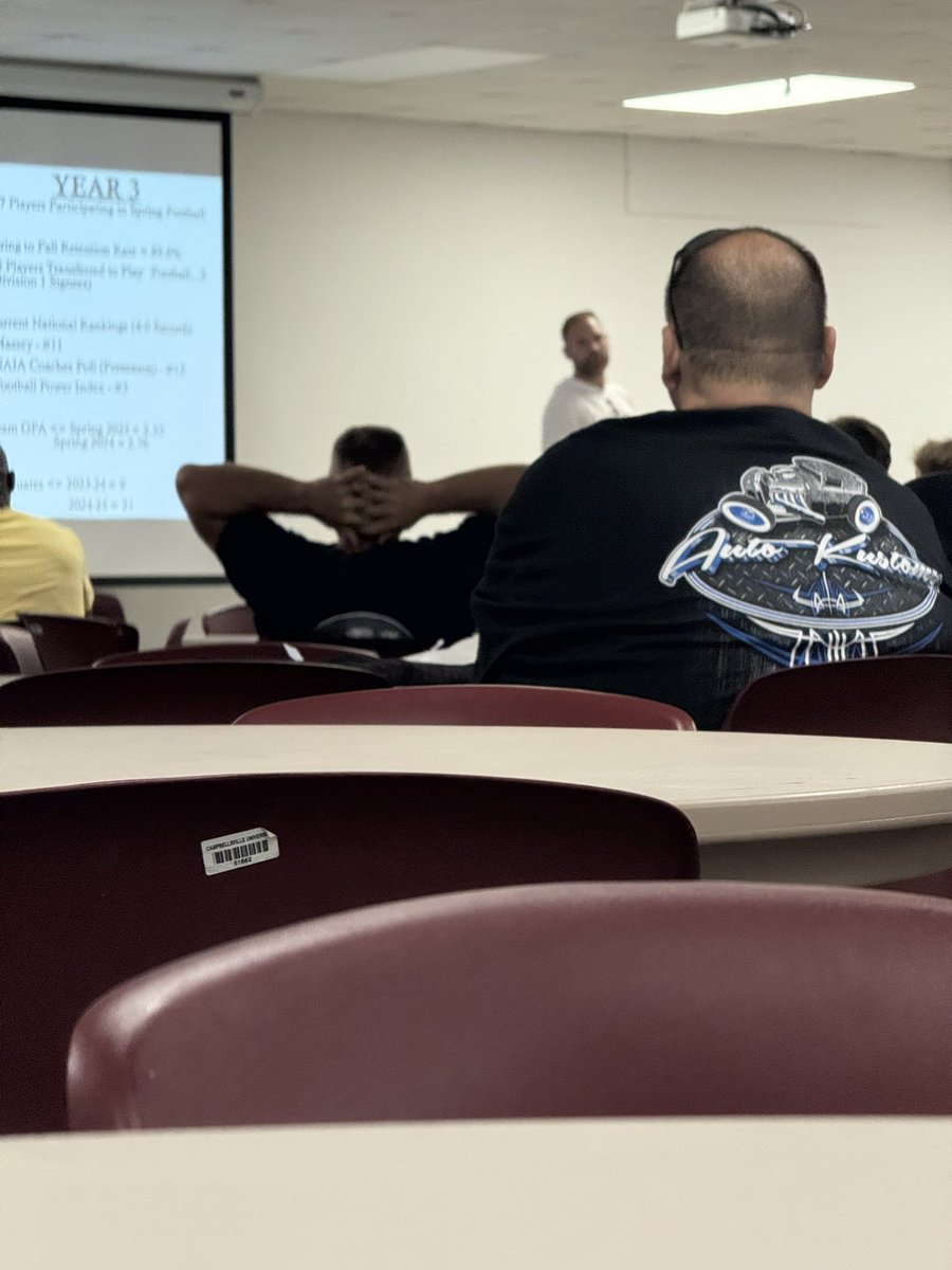 Awesome game day experience at <a href="/CvilleTigersFB/">Campbellsville Football</a>. Beautiful campus and great game atmosphere! Thank you <a href="/coachlane9/">Coach LANE</a> for the invitation! <a href="/CU_CoachBrison/">Coach Brison</a> <a href="/CoachRussCville/">Jake Russell</a> <a href="/jeffowens95/">Jeff Owens</a> 
<a href="/drew_toennies/">Drew Toennies</a> <a href="/HallTechSports1/">Hall-Tech Sports</a> <a href="/CSmithScout/">Chris Smith</a> <a href="/Stan1Houston/">Stan Houston</a>