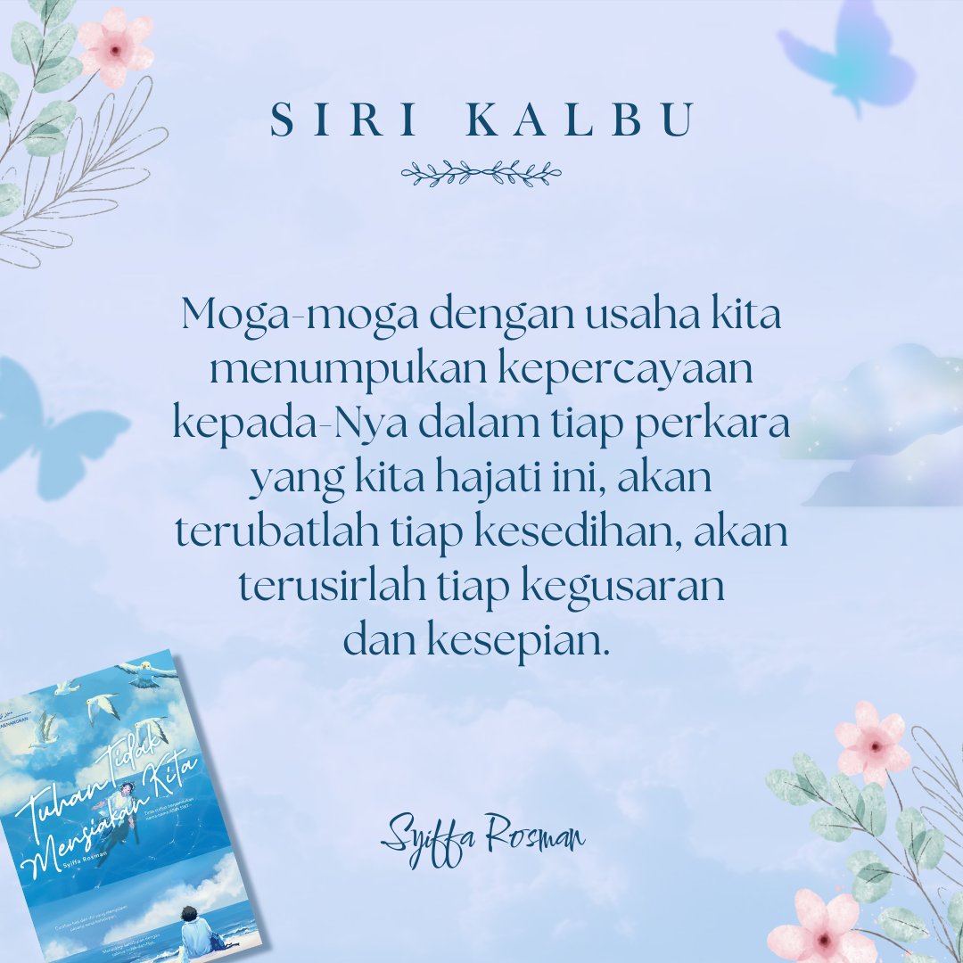 Moga-moga ✶⋆.˚

💙Tuhan Tidak Mensiakan Kita 💙