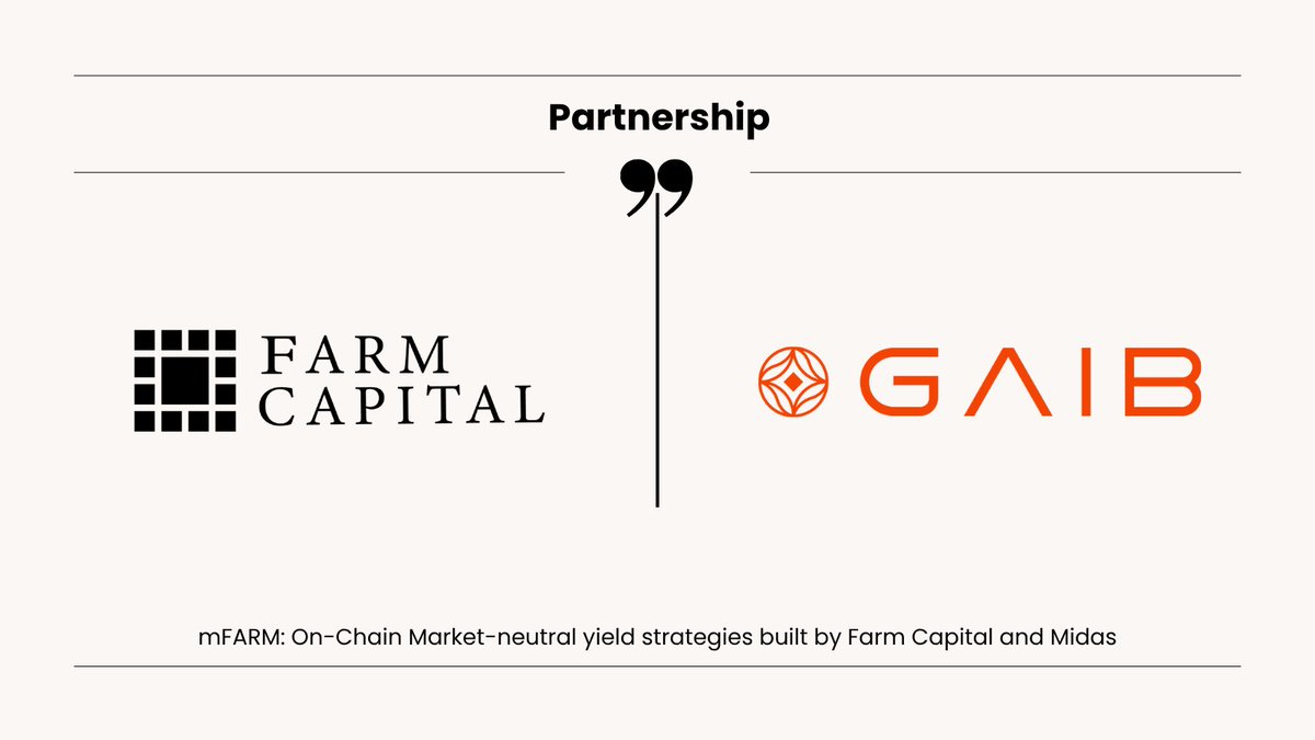 FarmCapitalXYZ's tweet image. Farm Capital X GAIB Partnership
We’re thrilled to announce a strategic partnership with @gaib_ai , designed to enable investors to seamlessly access the AI economy while earning real yield from AI-powered compute.
mFARM has provided liquidity to support AIDaUSDC and AIDaUSDT on…