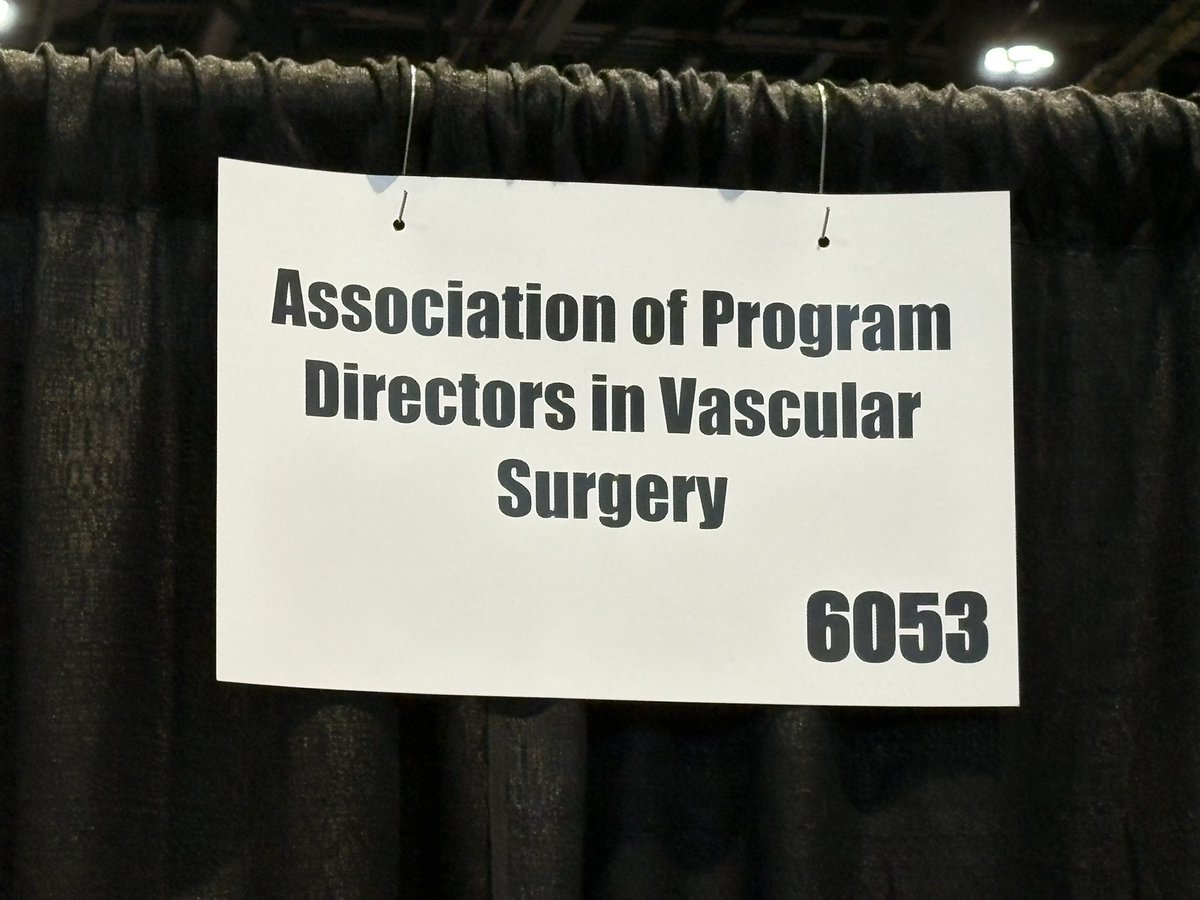 Calling all <a href="/FutureVascSurgn/">FutureVascSurgeons</a> - check out #WhyVascularSurgery at this year’s #ACSCC25 <a href="/APDVS_/">Assoc of Program Directors in Vascular Surgery</a> exhibit featuring hands-on simulation and awesome vascular surgeon leaders and committed educators.  Find us next to the #RAS lounge. <a href="/AmCollSurgeons/">American College of Surgeons</a>