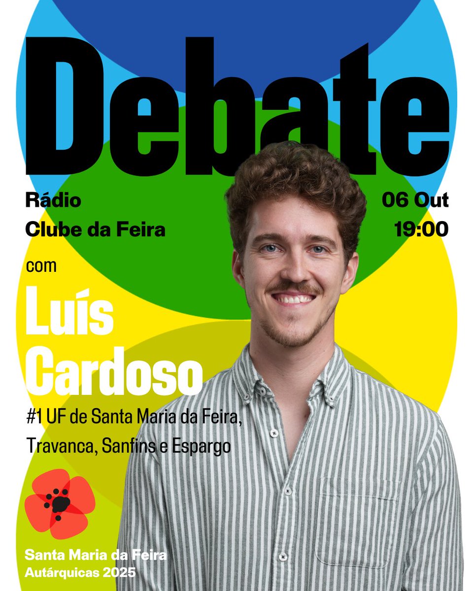 LIVREAveiro's tweet photo. Amanhã, Luís Cardoso – cabeça de lista à UF de #SantaMariaDaFeira, #Travanca, #Sanfins e #Espargo – estará presente num debate sobre o Futuro da mesma, na Rádio Clube da Feira.

Às 19h00, conhece as propostas do candidato feirense através da rádio (104.7 FM) ou do Facebook. https://t.co/O8Cmrj6L0h