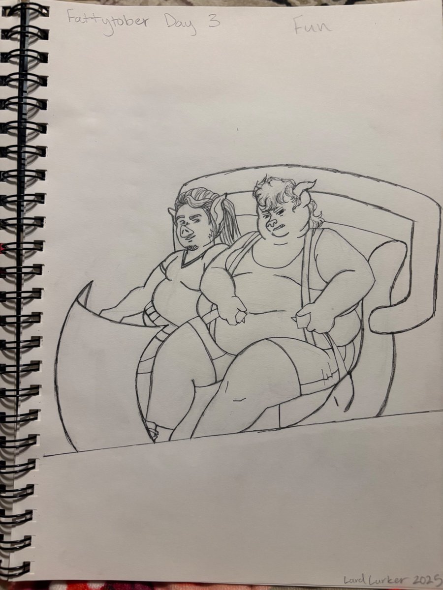 They have normal fun together too, but maybe not the fair. The rollercoasters just can’t seem to handle all that width