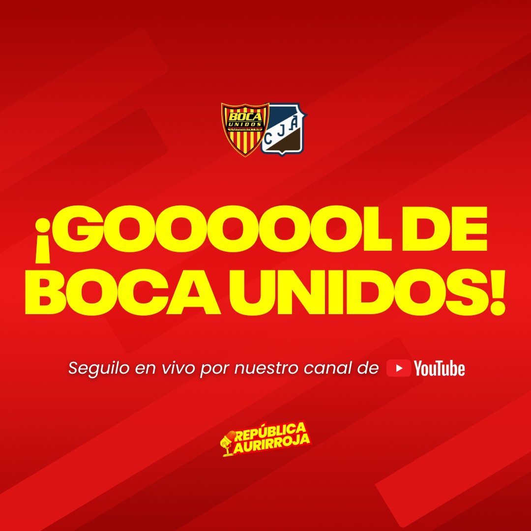 ¡GOOOOOOOOOOOOOOOOOOOL DE BOCA UNIDOS!

Edgar Villan marca el segundo para el Aurirrojo

47'ST: #BocaUnidos 2 - #JuventudAntoniana 0