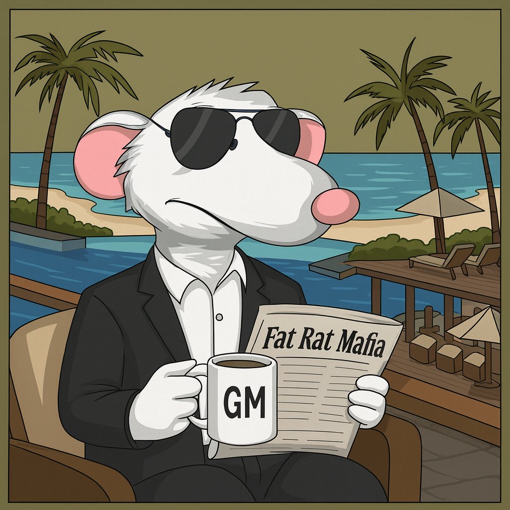 GM  CT🐀
The streets are quiet, the cheddar’s stacked, and the loyalty runs deep. FatRatMafia never sleeps.  We just move smarter when the weekend hits.

Stay sharp, sip your GM ☕️, and remember: No Snitches. No Slacking. Only Cheese.