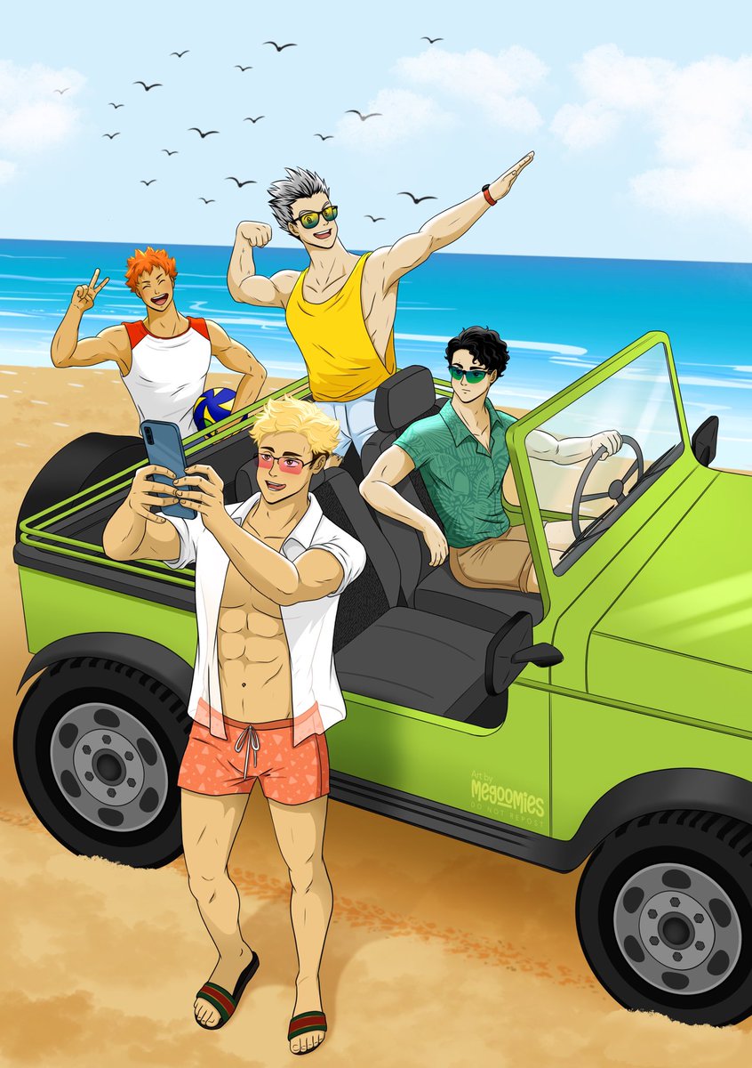 meg ๐โโฌ ๐ (@megoomies) on Twitter photo MSBY 4 beach trip โ๏ธ๐คฝ๐ผ๐๐๏ธ๐ฆ๐
Illustration I did earlier this year for <a href="/msby4zine/">"On The Prowl" - A digital MSBY4 Haikyu!! Zine</a>
#haikyuu #msby #msby4 MSBY 4 beach trip โ๏ธ๐คฝ๐ผ๐๐๏ธ๐ฆ๐
Illustration I did earlier this year for <a href="/msby4zine/">"On The Prowl" - A digital MSBY4 Haikyu!! Zine</a>
#haikyuu #msby #msby4