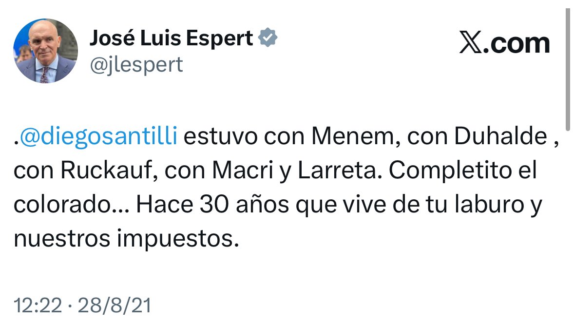 Viene bien el archivo de Milei y Espert sobre el Colo Santilli 🫠