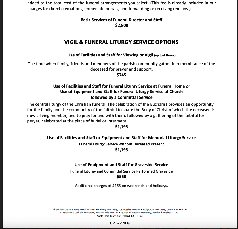 Queen of Heaven Mortuary funeral prices. Celeste Rivas was supposed to be laid to rest yesterday or today. So far I haven't seen anything. I hope they give her the service she deserves.