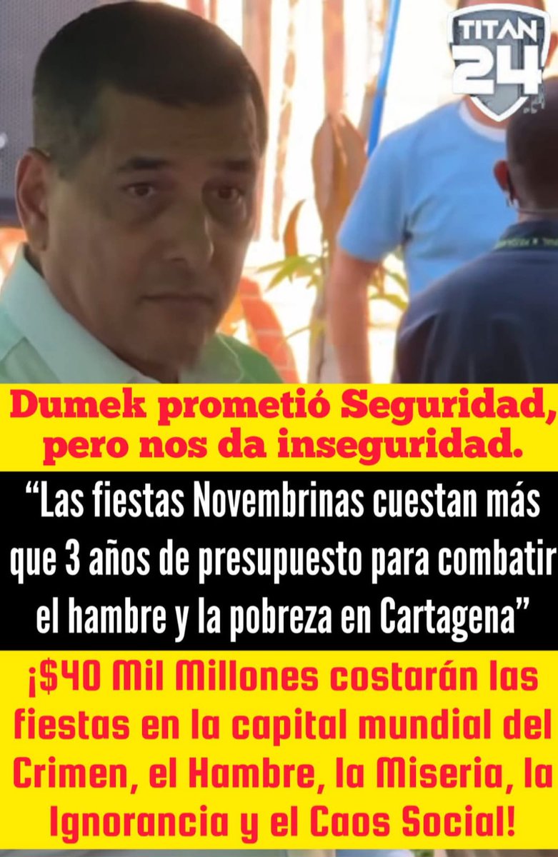 Qué tal esto? Y ningún medio a nivel nacional dice nada sobre el derroche de dinero del Alcalde Dumek Turbay.