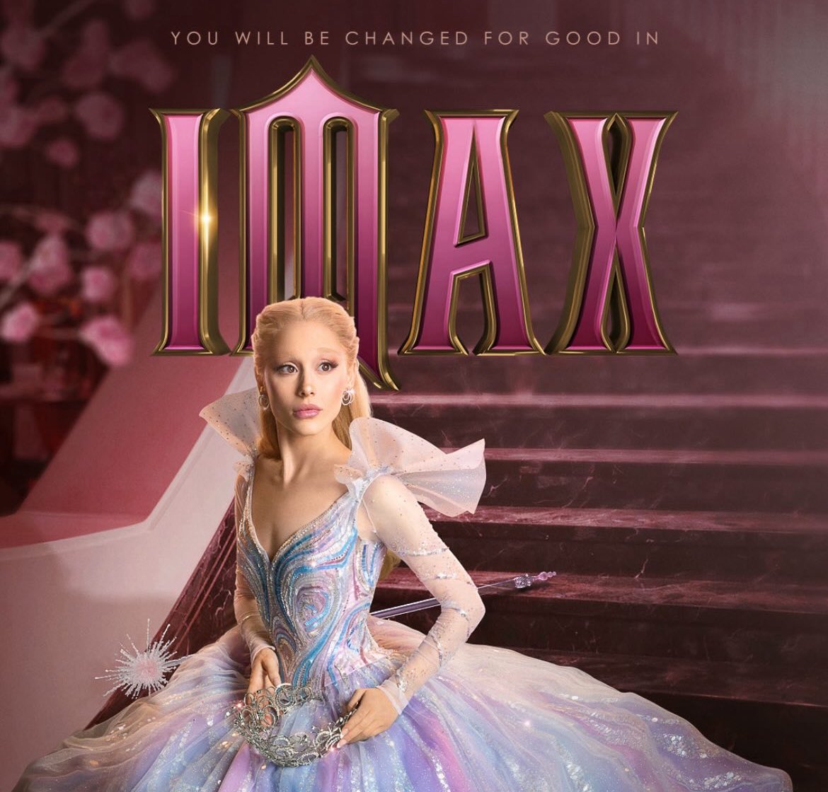 charlewincomedy's tweet photo. IMAX? I’ve been calling her Glinda! https://t.co/IN3urasojb