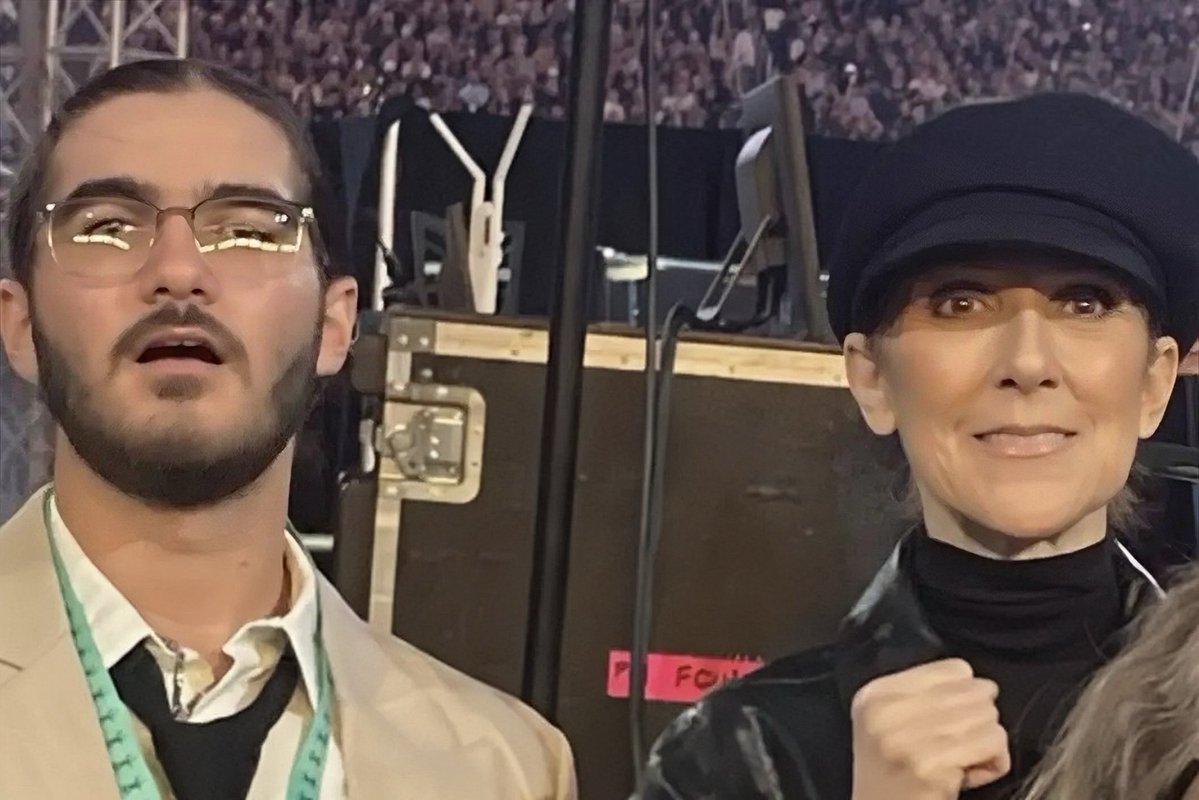 Annette01413692's tweet image. Celine with her son Eddy.❣️