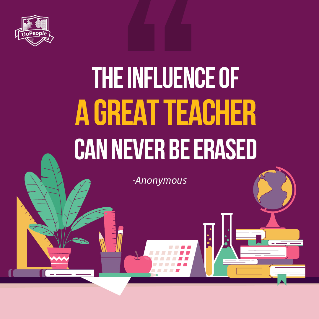 UoPeople's tweet image. Behind every success story is a teacher who made a lasting impact. 🍎💛Today, we celebrate the educators who inspire, guide, and shape futures every single day. 🌍✨ Happy World Teachers Day from all of us at UoPeople!  #WorldTeachersDay #UoPeople #TuitionFree #OnlineUniversity