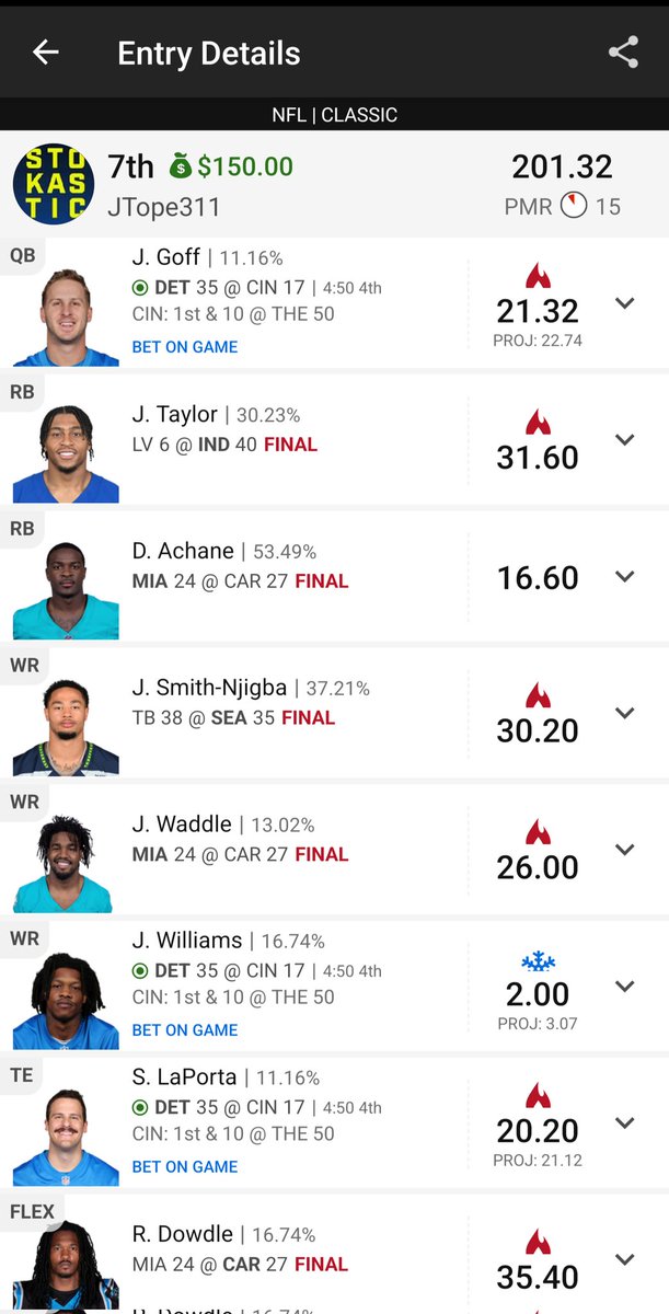 JustinTope's tweet photo. @DK__DFS I feel ya brother ($12 SE) https://t.co/hVzZIv30sG
