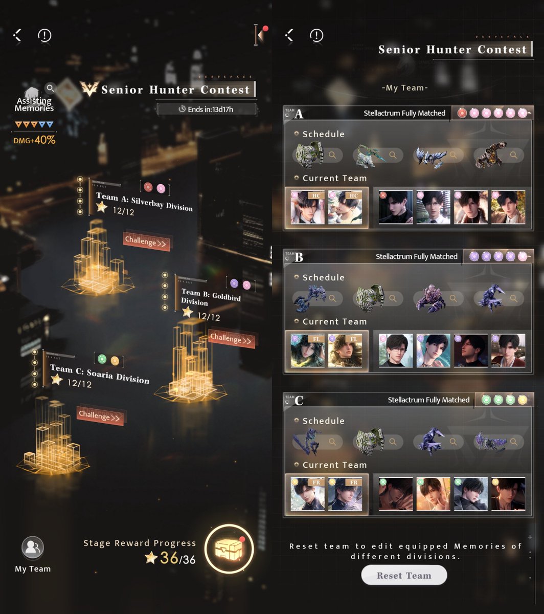 ninrhea's tweet photo. Senior Hunter Contest (10/6 - 10/20)
SHC 36/36 ⭐ 

❄️DMG Boost 40%
❄️All Zayne Team
❄️No 5* myth pair
❄️Only 4* solar pair

All teams are still overstats, can go with much lower stats https://t.co/HPL5KBcf1D
