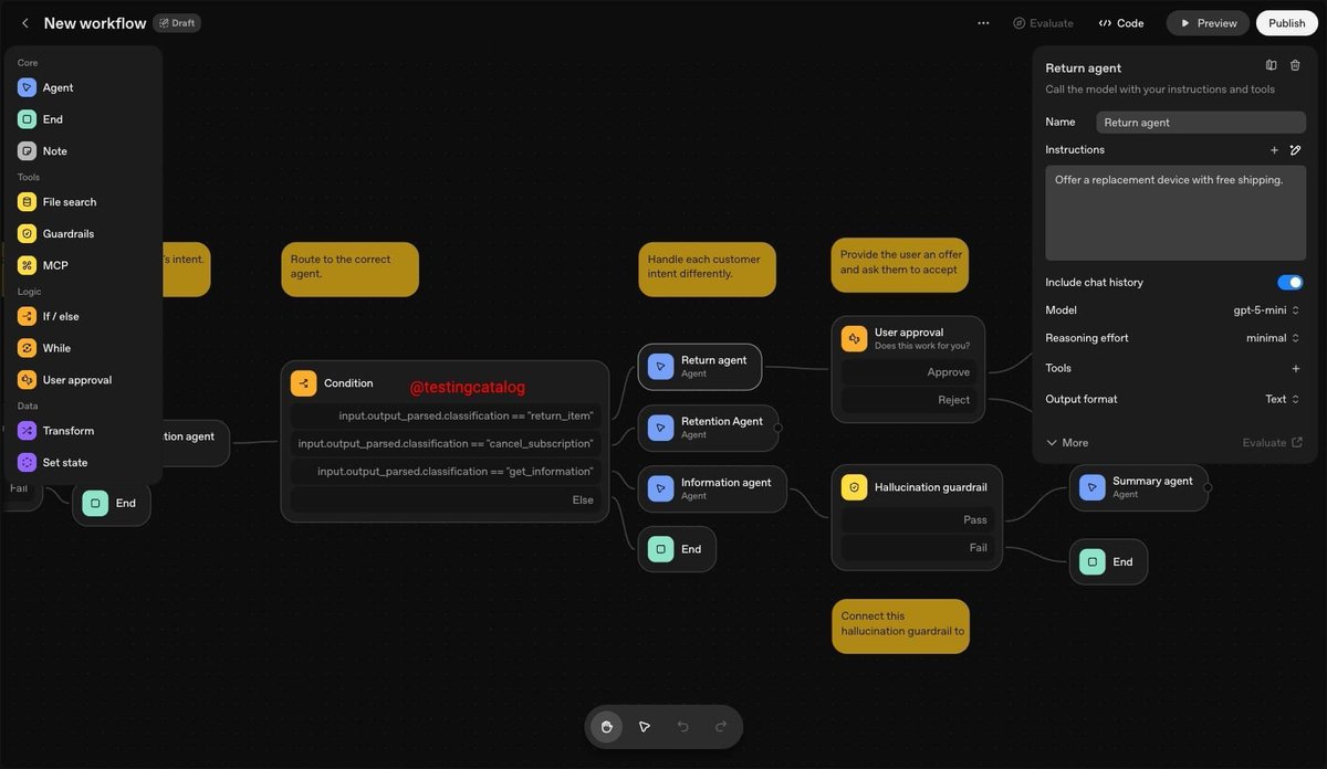aribk24's tweet image. Ill be @ OpenAI dev day tomorrow

rumors are that its going to be dropping an Agent builder

rip to half of YC