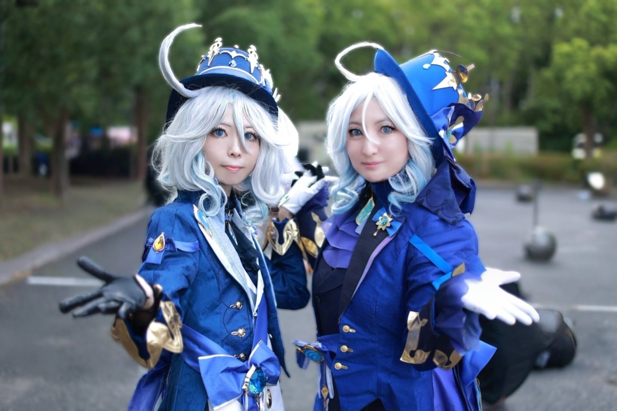⚠コスプレ／Cosplay
※タップ推奨

原神／フリーナ
Genshin Impact／Furina

✽.｡.:*・ﾟ✽.｡.:*・ﾟ  
　『 僕を讃えよ！ 』
✽.｡.:*・ﾟ✽.｡.:*・ﾟ

ウーシアver.(右)→マリさん(<a href="/haru24565563/">マリ4🐎</a>)
プネウマver.(左)→私

📸<a href="/sa__siru/">さーしる🐏🦇@予定はプロフィール</a>さん

#genshincosplay
#GenshinImpact
#アコスタ幕張