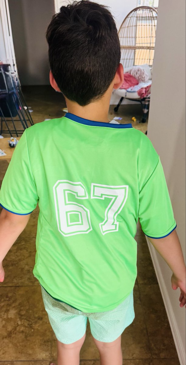 My son started soccer yesterday and this was the jersey number that he was given. The other kids kept repeating his number and I feel like I’m out of the loop on something?