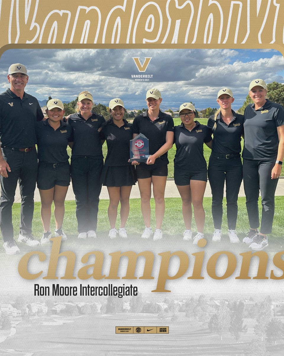 A second-straight title for the Dores ⚓️⚓️

Vandy runs away at -24 to win the Ron Moore Intercollegiate by 13 strokes 😤

#AnchorDown⚓️⬇️