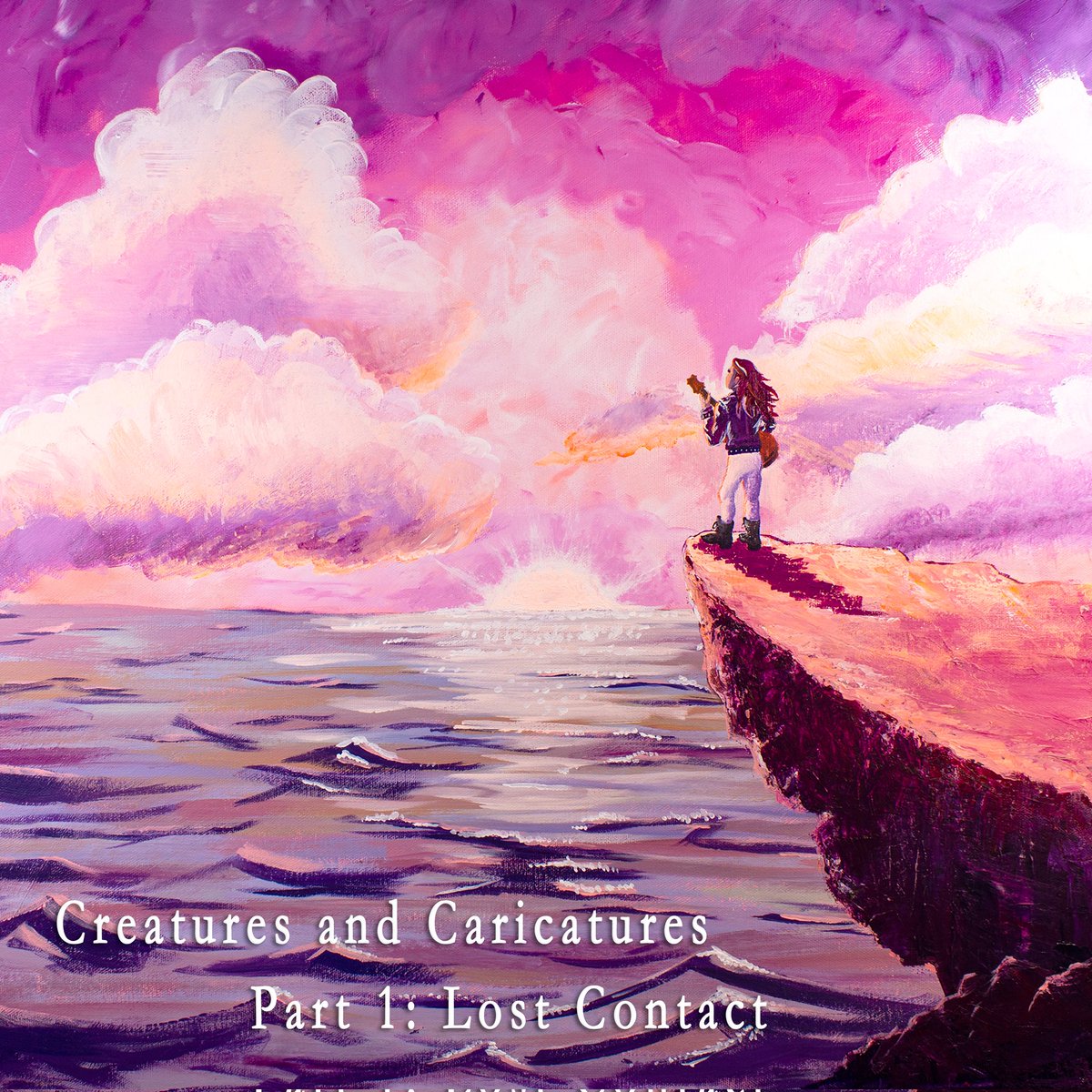 TheDeadMetaphor's tweet photo. The Electric Space Poet album cover is finished! A big shout out to Olivia Fields for working so hard on painting it!

The album is set to release 11/7, but I've got one more single, "I'm Falling," coming out on 10/17. Stay tuned.

 #ArtAndMusic #CreaturesAndCaricatures https://t.co/lpztYjYEvF